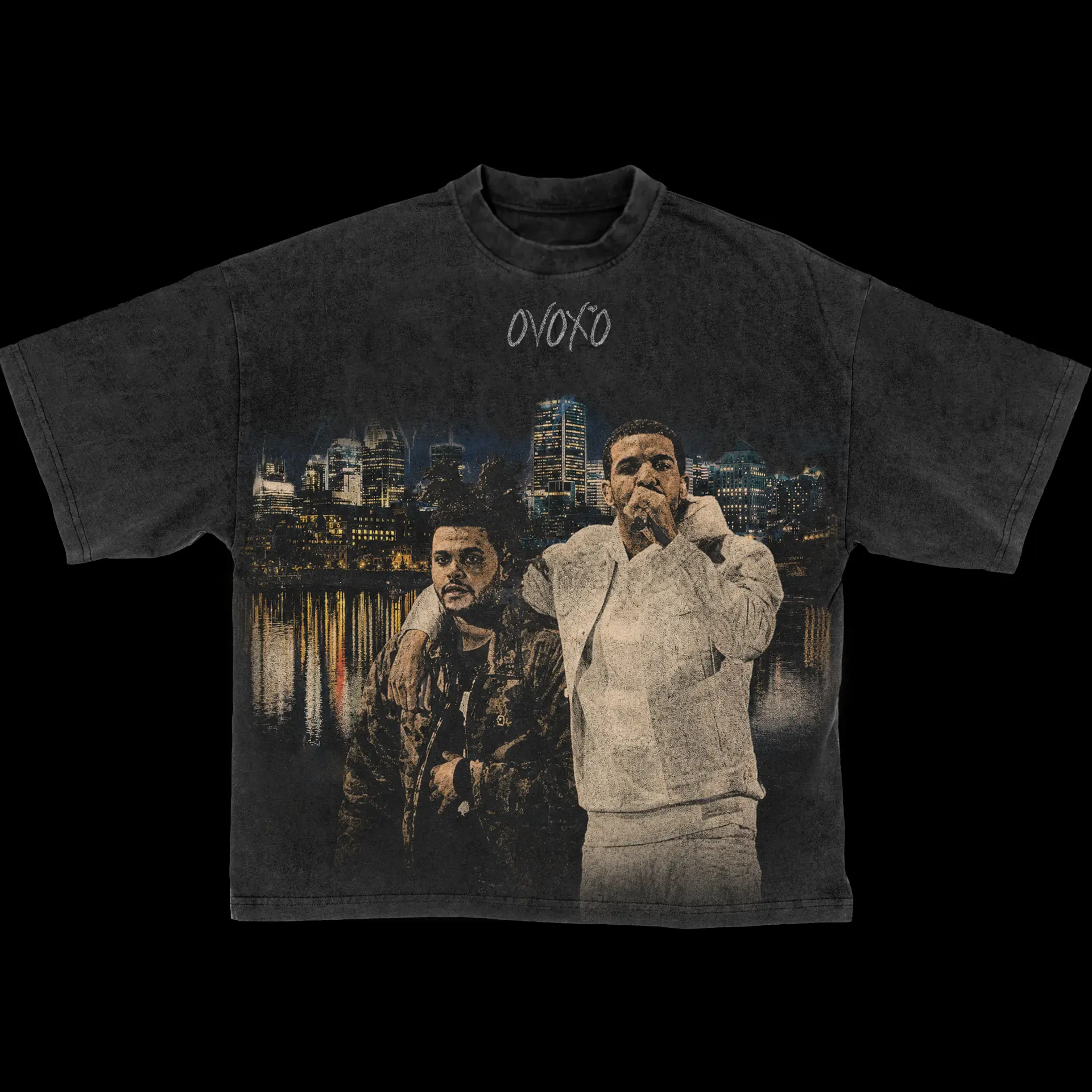 OVOXO heavyweight washed graphic tee
